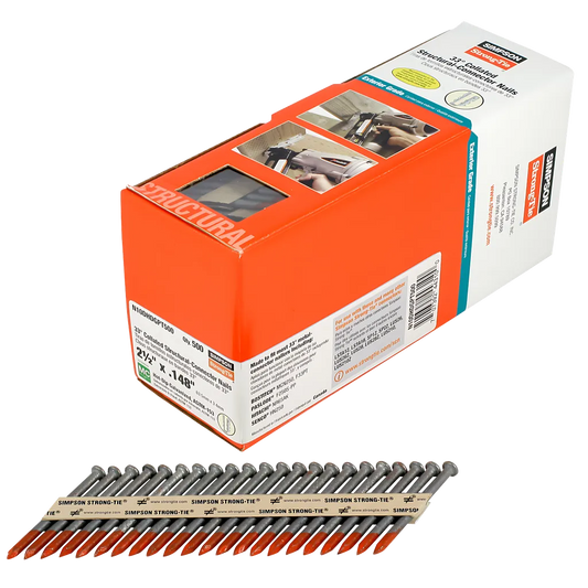Strong-Drive® 33° Scn Smooth-Shank Connector Nail - 2-1/2 In. X .148 In. Hdg (500-Qty)-N10DHDGPT500-SP3419-3698