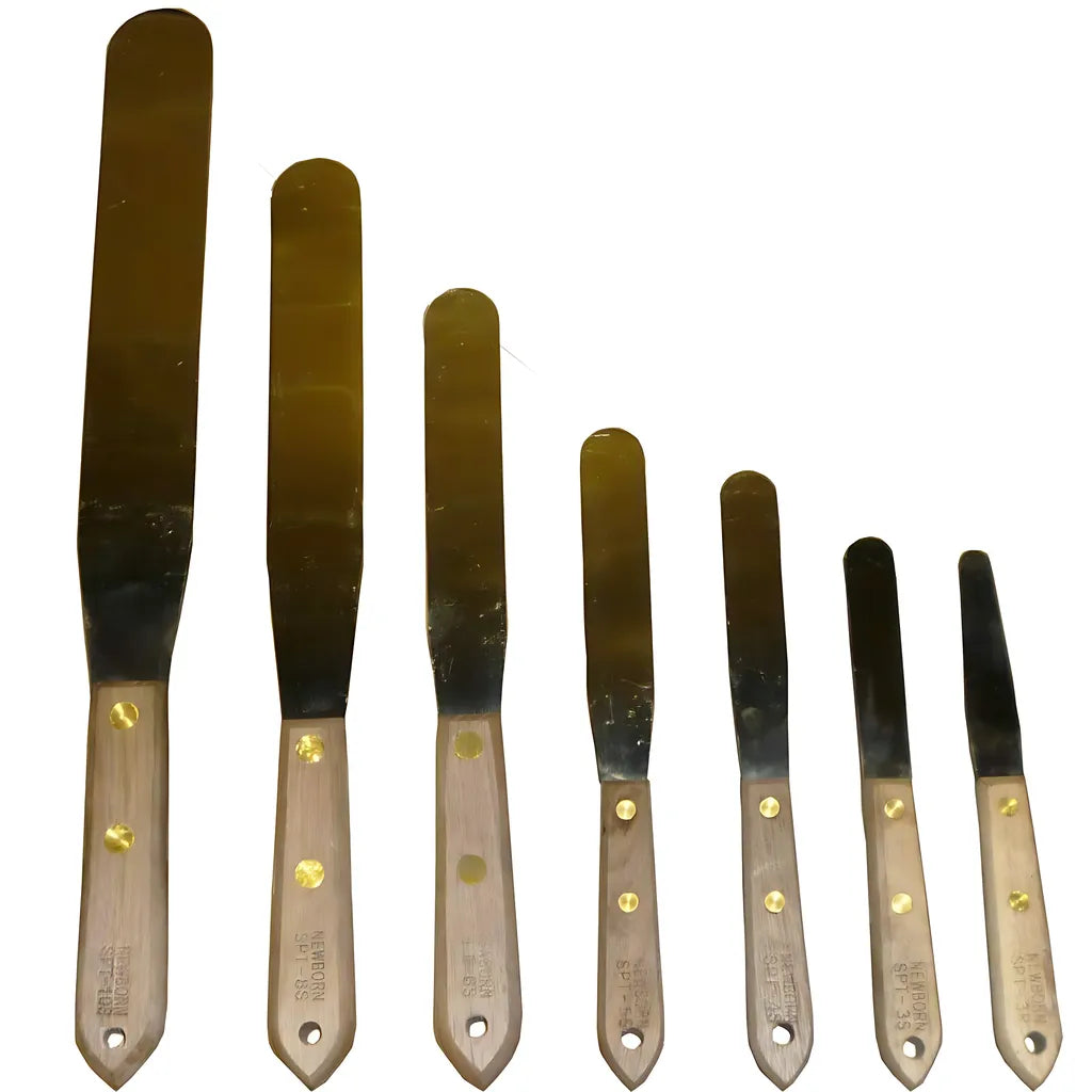 3" Straight Stainless Steel  Spatulas-NBB-0134-A-Spt3s-345