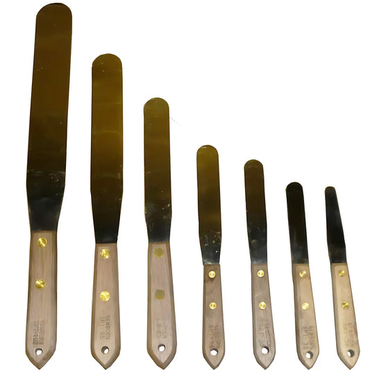 3" Straight Stainless Steel  Spatulas-NBB-0134-A-Spt3s-345