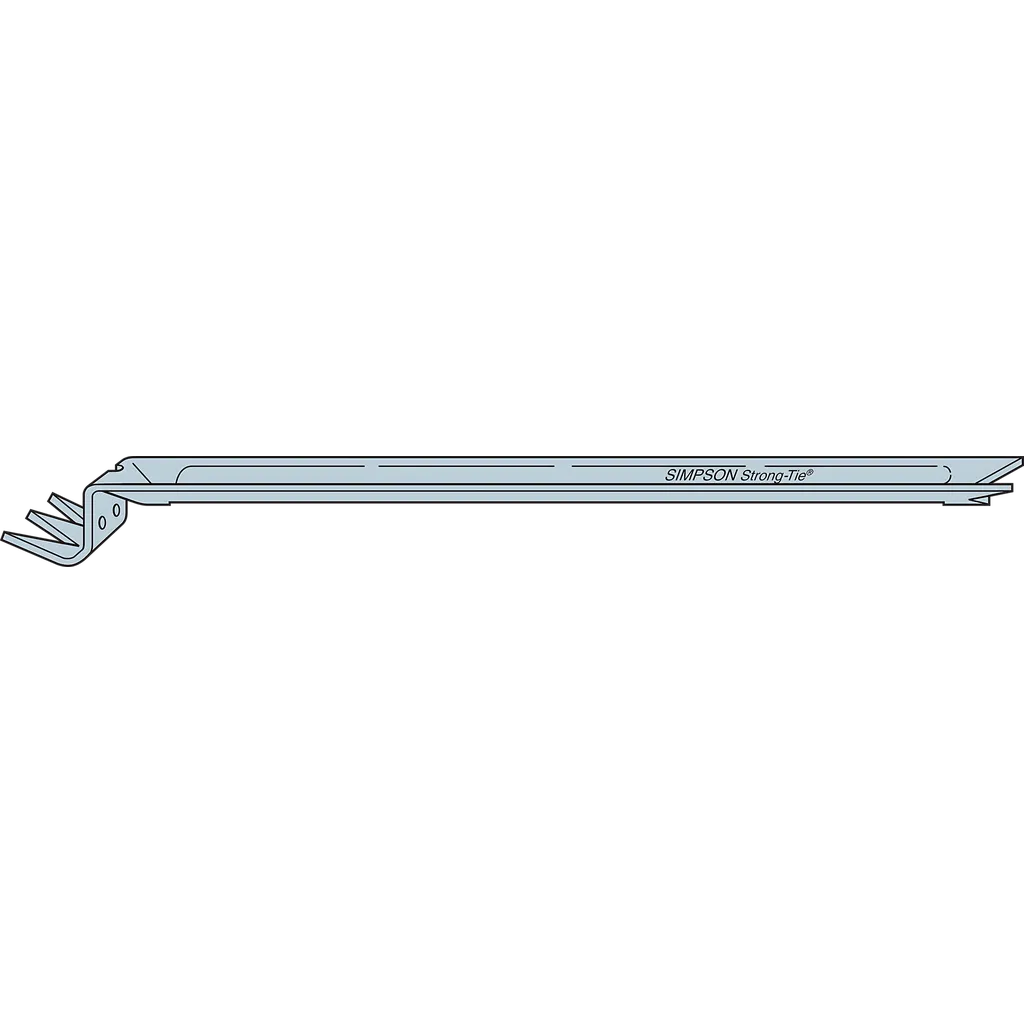 Nca 20-Gauge Galvanized Nailless Bridging For 2X10 And 2X16 (Pack Of 100)-NCA2X10-16-SP2839-3100