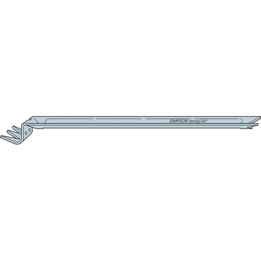 Nca 20-Gauge Galvanized Nailless Bridging For 2X10 And 2X16 (Pack Of 100)-NCA2X10-16-SP2839-3100