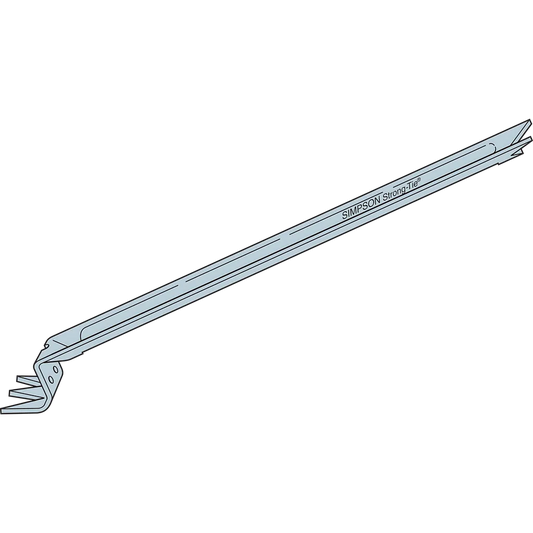 Nca 20-Gauge Galvanized Nailless Bridging For 2X8 And 2X14-NCA2X8-16-SP5102-5477