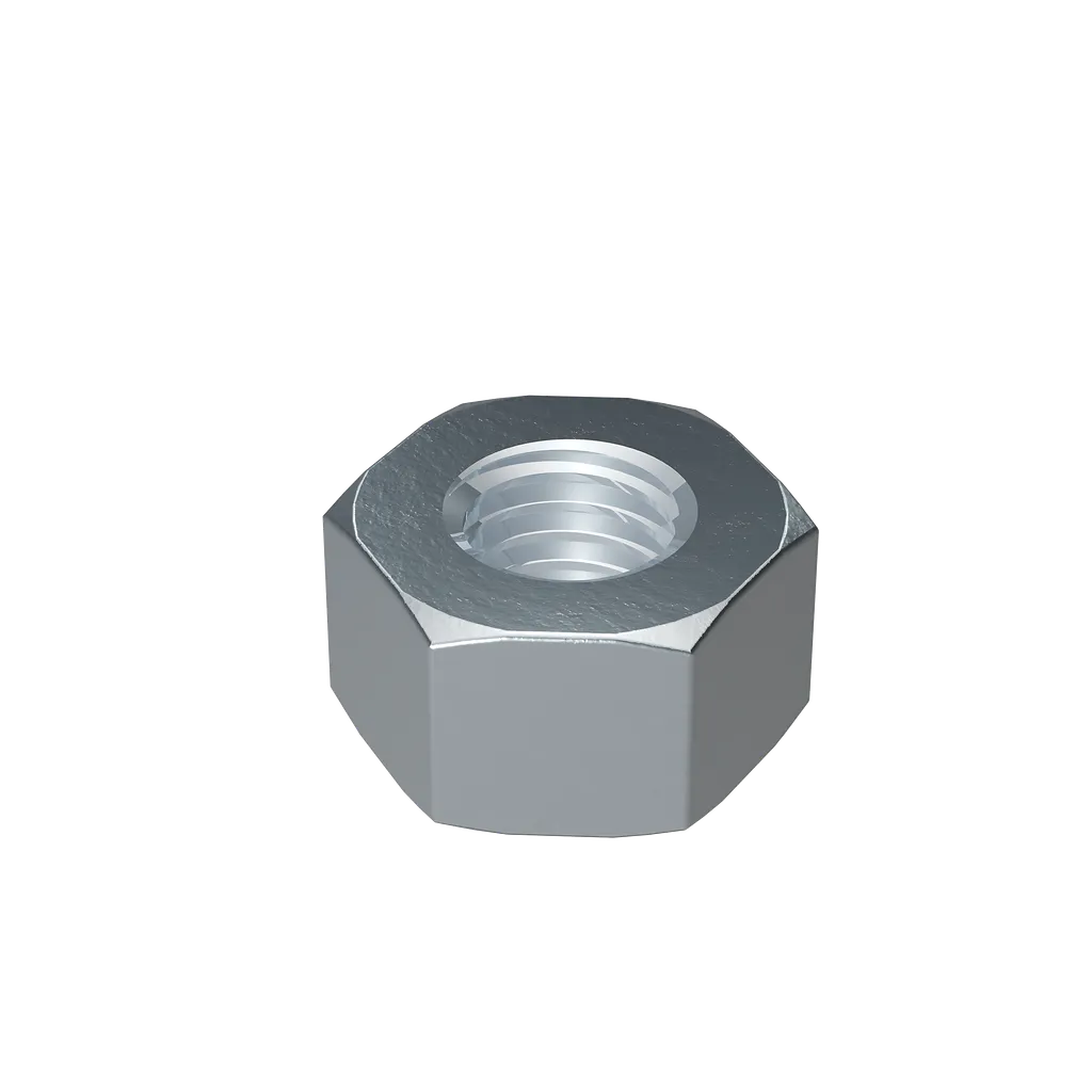 Zinc-Plated Hex Nut For 1-1/8 In. Rod-NUT1-1-8-ZP-SP7586-8095