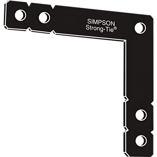 Ohl 12 In. X 12 In. Black Powder-Coated Ornamental Heavy L Angle-OHL-SP3162-3433