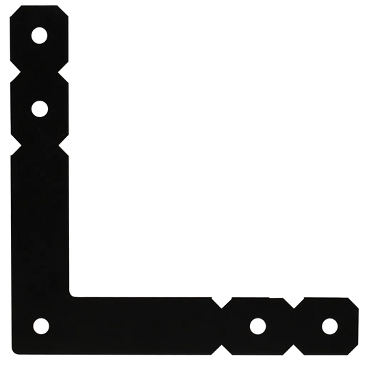 Ol 12 In. X 12 In. Black Powder-Coated Ornamental L Angle (Pack Of )-OL-SP7206-7701