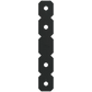 Os 2 In. X 12 In. Black Powder-Coated Ornamental Strap (Pack Of )-OS-SP2605-2850