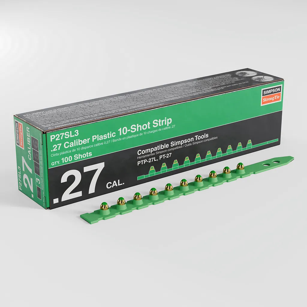 P27Sl 0.27-Caliber Plastic, 10-Shot Strip Load, Green (100-Qty)-P27SL3-SP8645-9209