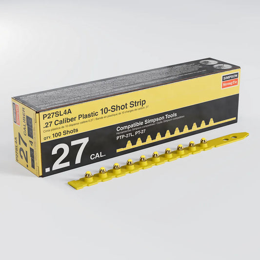 P27Sl 0.27-Caliber Plastic, Imported 10-Shot Strip Load, Yellow (100-Qty)-P27SL4A-SP4261-4593