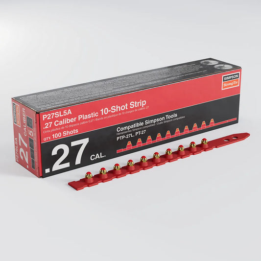P27Sl 0.27-Caliber Plastic, Imported 10-Shot Strip Load, Red (100-Qty) (Pack Of 10000)-P27SL5A-SP8757-9325