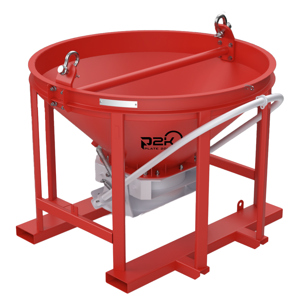 Plate 2000 Steel Concrete Bucket 1 cu yd - P2K-CBS-100 - manufacturer product image
