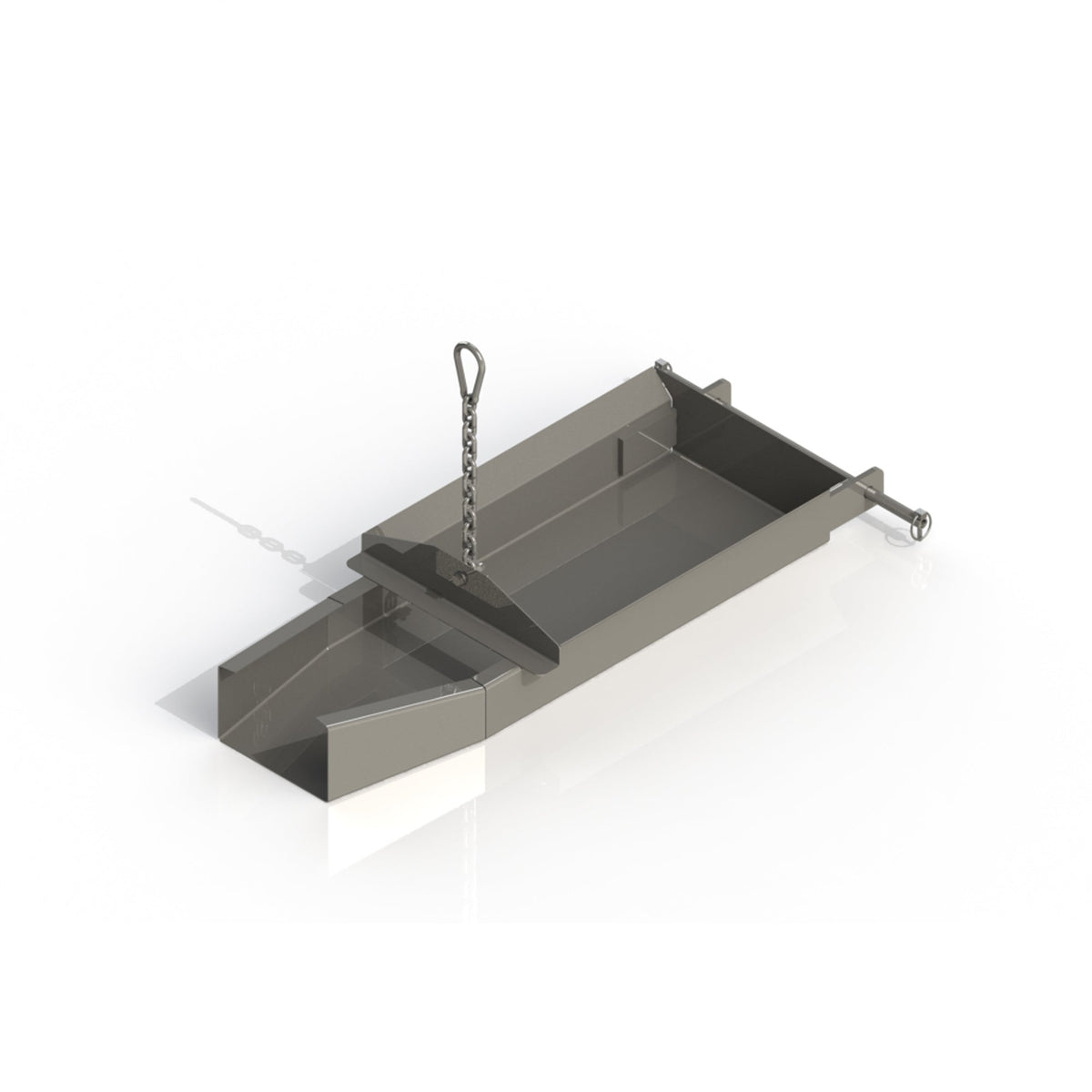 Plate 2000 Side, 4-13/16" X 14-3/4" X 40", Short, Tapered To 4-15/16" X 8-3/16" - CBS-SRS-075 — Plate 2000