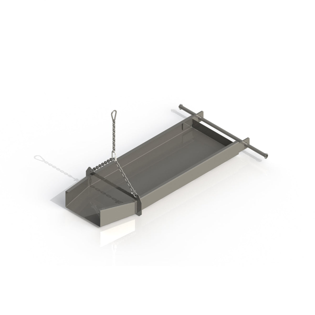 Plate 2000 Side, 4-1/2" X 20" X 60-9/16", Short, Tapered To 5-15/16" X  14-5/8" - CBS-SRS-200 — Plate 2000