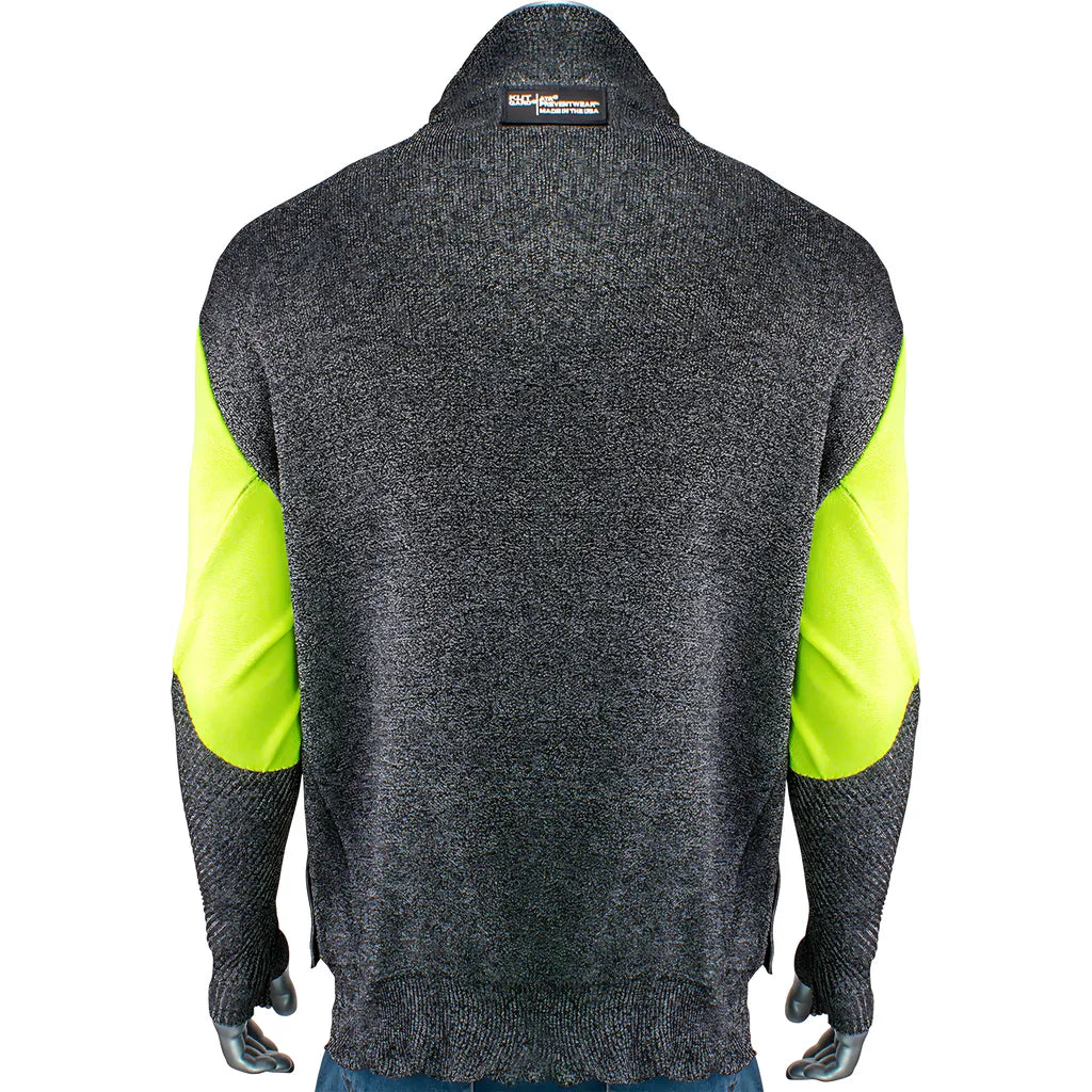 Kut Gard P601Bp4Cmhvbpp1Th-2Xl Ata Blended Cut Resistant Pullover With Hi-Vis Sleeves P601BP4CMHVBPP1TH-2XL-24405