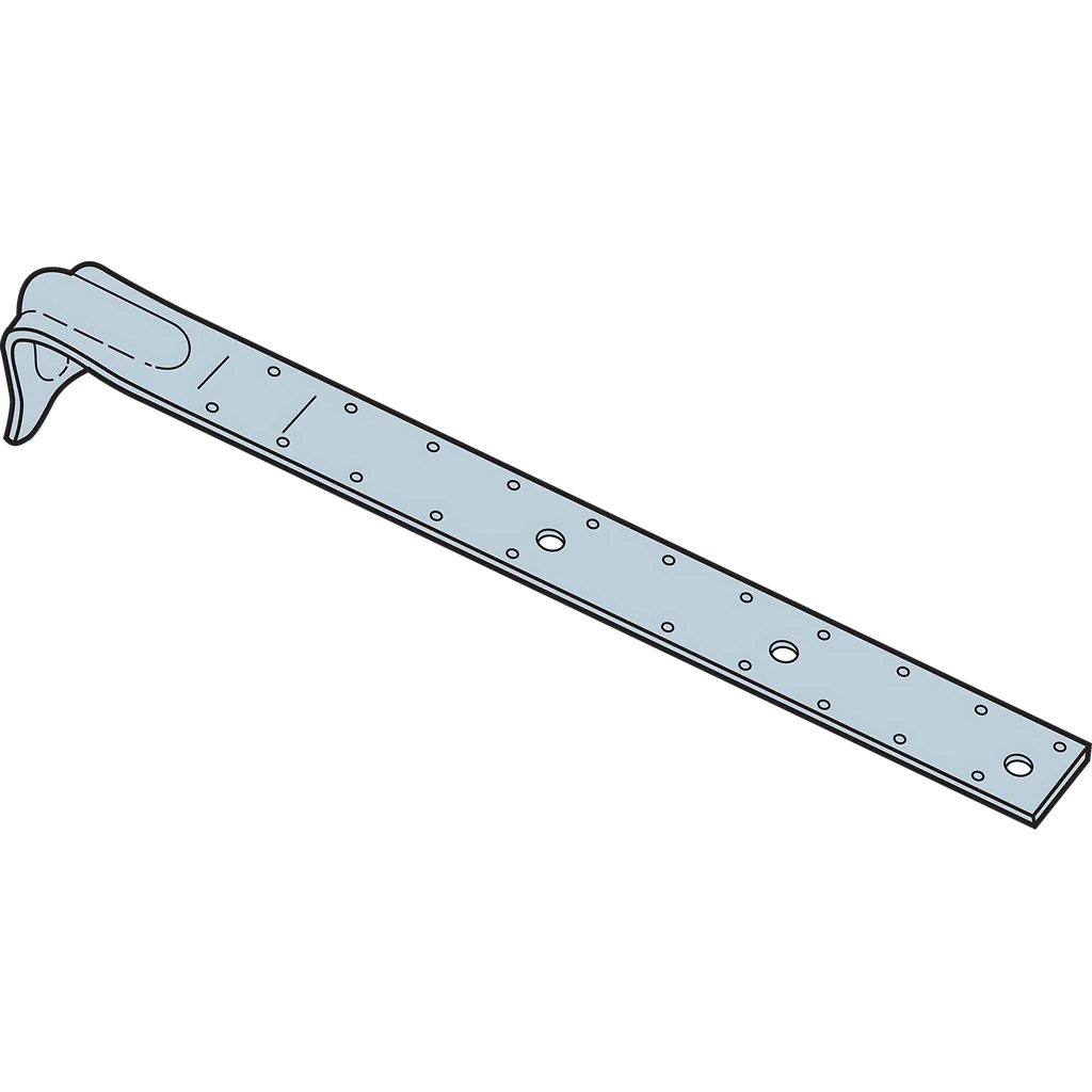 Pa 23-3/4 In. 12-Gauge Galvanized Purlin Anchor-PA23-R-SP274-384