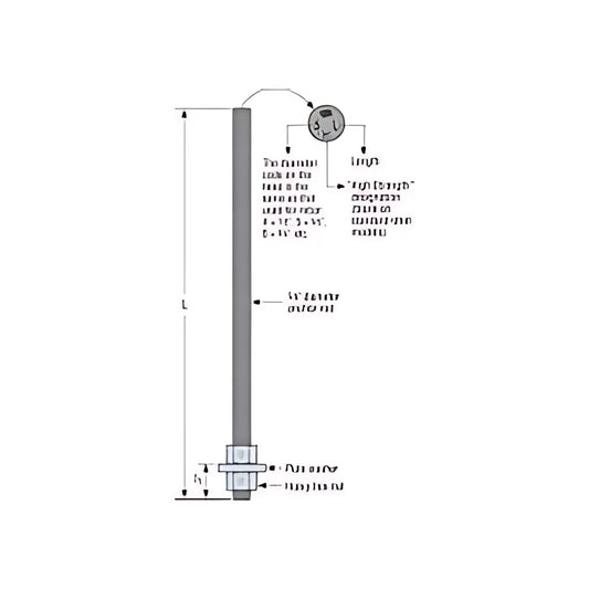 Pab 5/8 In. X 12 In. Hot-Dip Galvanized Preassembled Anchor Bolt W/ Washer-PAB5-12-HDG-SP1379-1556
