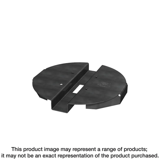 Pbv 6-In. Black Powder-Coated Hidden Standoff Post Base For Viga Post-PBV6PC-SP3725-4022