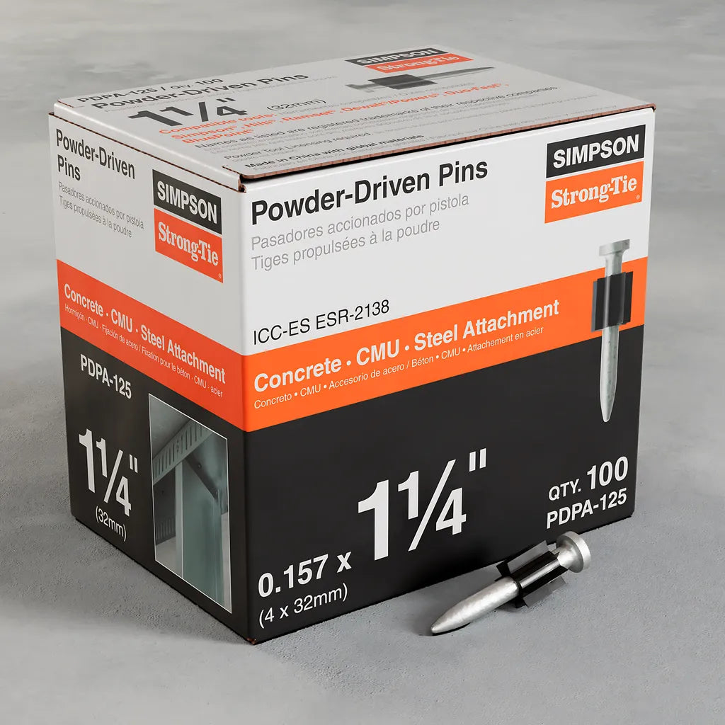 Pdpa .157 In. X 1-1/4 In. Powder-Actuated Pin (100-Qty)-PDPA-125-SP4067-4386
