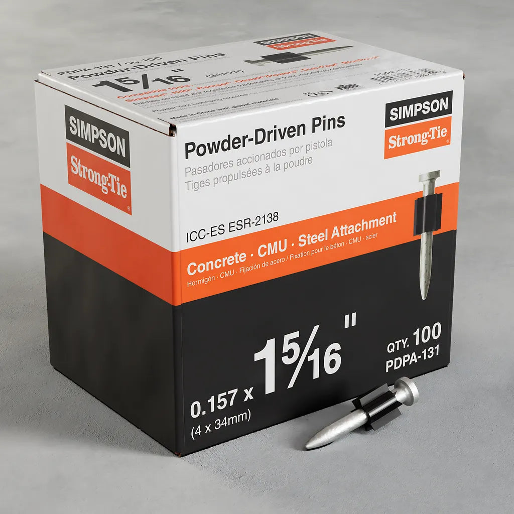 Pdpa .157 In. X 1-5/16 In. Powder-Actuated Pin (100-Qty)-PDPA-131-SP1789-1986