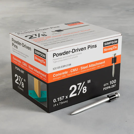 Pdpa .157 In. X 2-7/8 In. Powder-Actuated Pin (100-Qty) (Pack Of 1000)-PDPA-287-SP7373-7873