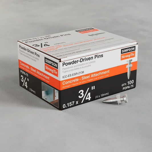 Pdpa .157 In. X 3/4 In. Powder-Actuated Pin (100-Qty)-PDPA-75-SP1406-1586