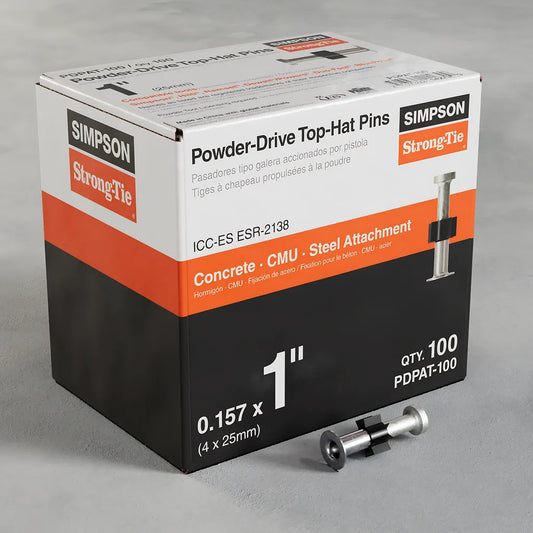 Pdpat 1-In. Powder-Driven Top-Hat Pin (100-Qty)-PDPAT-100-SP1547-1732