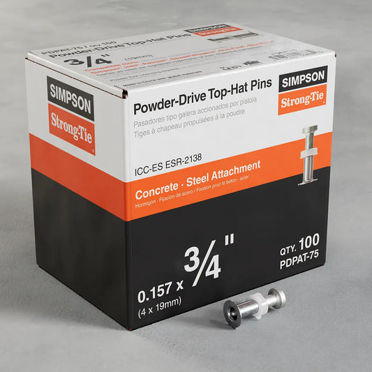 Pdpat 3/4-In. Powder-Driven Top-Hat Pin (100-Qty)-PDPAT-75-SP8184-8724