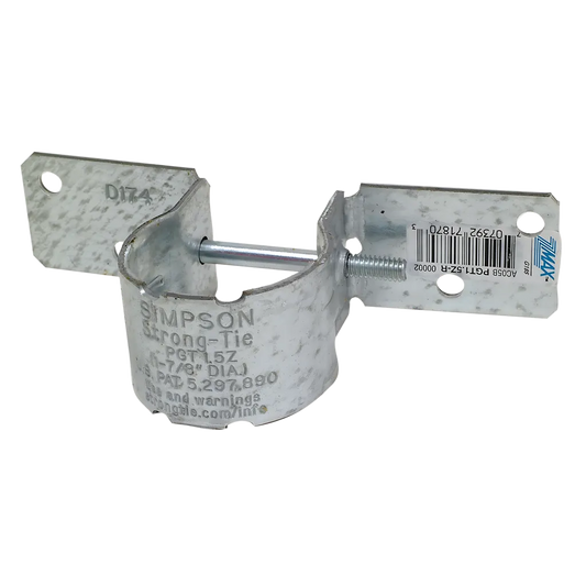 Pgt® 12-Gauge Zmax® Galvanized Pipe Grip Tie® For 1-1/2 In. Pipe-PGT1-5Z-R-SP6509-6959