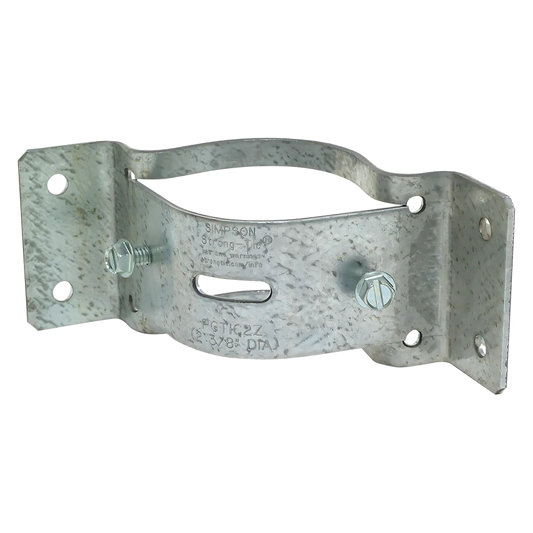 Pgtic Zmax® Galvanized Inside-Corner Pipe Grip Tie® For 2 In. Pipe (Pack Of 24)-PGTIC2Z-R-SP2524-2765
