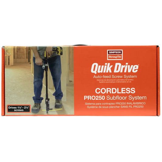 Quik Drive® Cordless Pro250G2 Subfloor System W/ Dewalt® 2000 Rpm Screwdriver Motor-PRO250G2DC2K-SP3376-3654