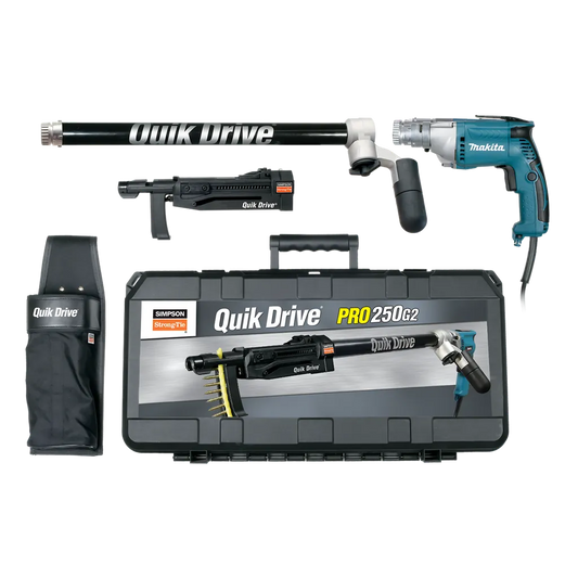 Quik Drive® Pro250 Subfloor System W/ Makita® 3500 Rpm Screwdriver Motor-PRO250G2M35K-SP3233-3508