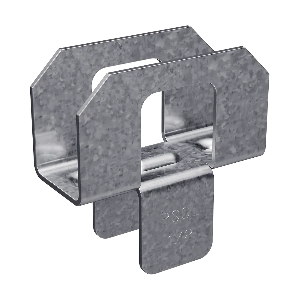 Pscl 20-Gauge Panel Sheathing Clip For 1/2-In. Plywood (50-Qty)-PSCL-1-2-R50-SP8588-9150