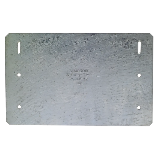 Pspnz 5 In. X 8 In. Zmax® Galvanized Protecting Shield Plate Nail Stopper-PSPN58Z-SP1098-1254