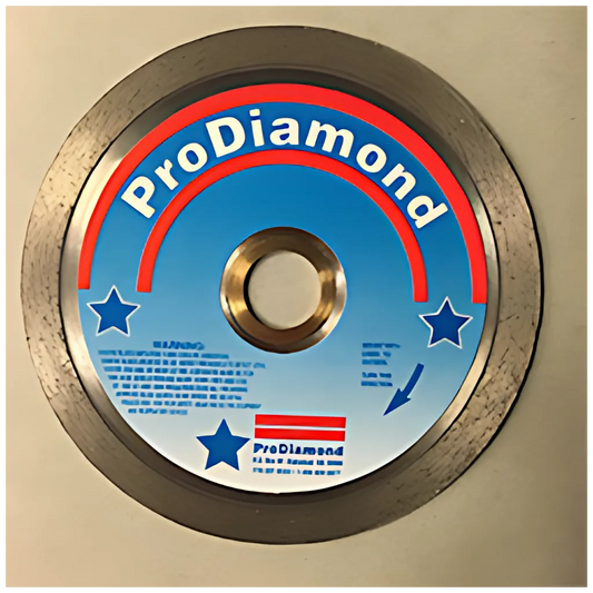 4" Diamond-Edged, Continuous Rim Tile, Porcelin, Granite Cutting Blade