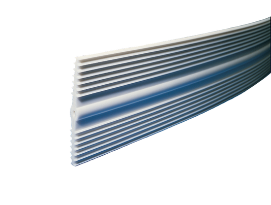 4"X3/16"X50' FLAT RIBBED PVC WATERSTOP SOLD/FOOT