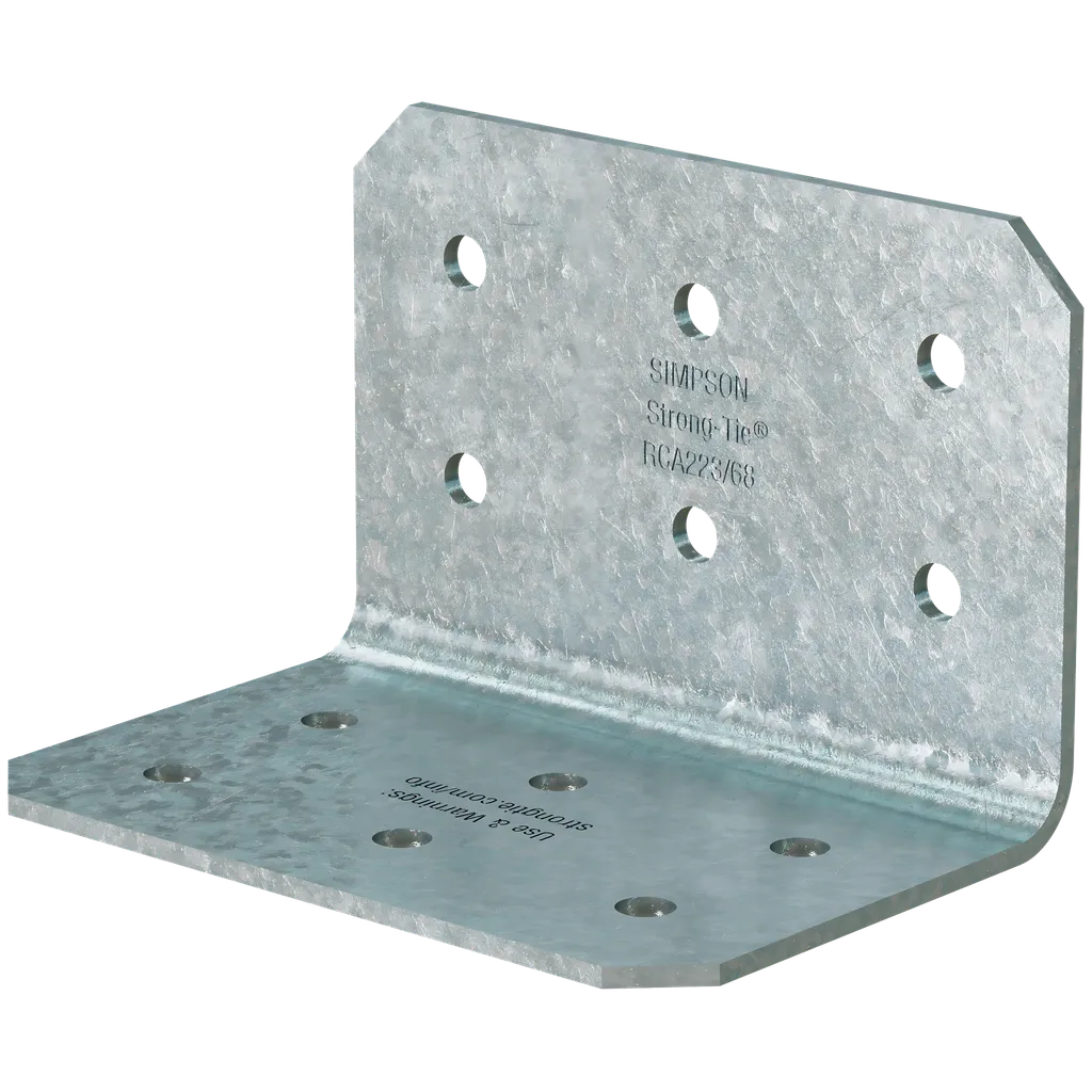 Rca 2 In. X 2 In. X 3 In. 14-Gauge Galvanized Rigid Connector Angle (125-Qty)-RCA223-68-R125-SP2495-2732