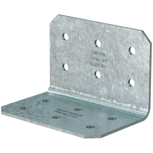 Rca 2 In. X 2 In. X 3 In. 14-Gauge Galvanized Rigid Connector Angle (125-Qty)-RCA223-68-R125-SP2495-2732