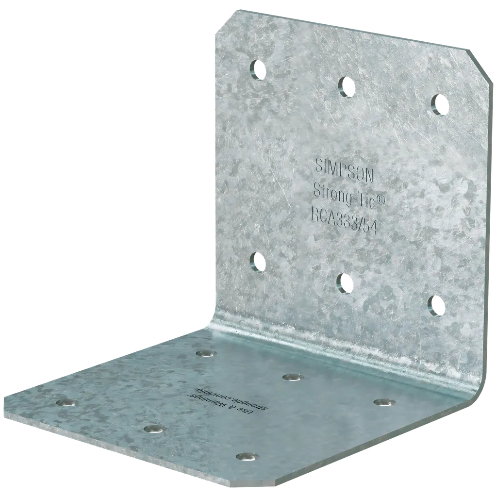 Rca 3 In. X 3 In. X 3 In. 16-Gauge Galvanized Rigid Connector Angle (100-Qty)-RCA333-54-R100-SP3467-3751