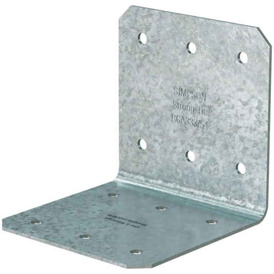 Rca 3 In. X 3 In. X 3 In. 16-Gauge Galvanized Rigid Connector Angle (100-Qty)-RCA333-54-R100-SP3467-3751