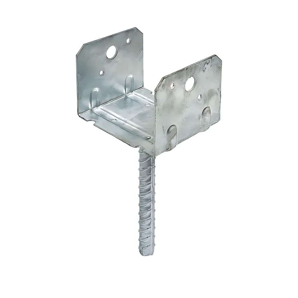 Rcps Hot-Dip Galvanized Rebar Carport Saddle For Triple 2X6 (Pack Of 12)-RCPS46HDG-SP5508-5908