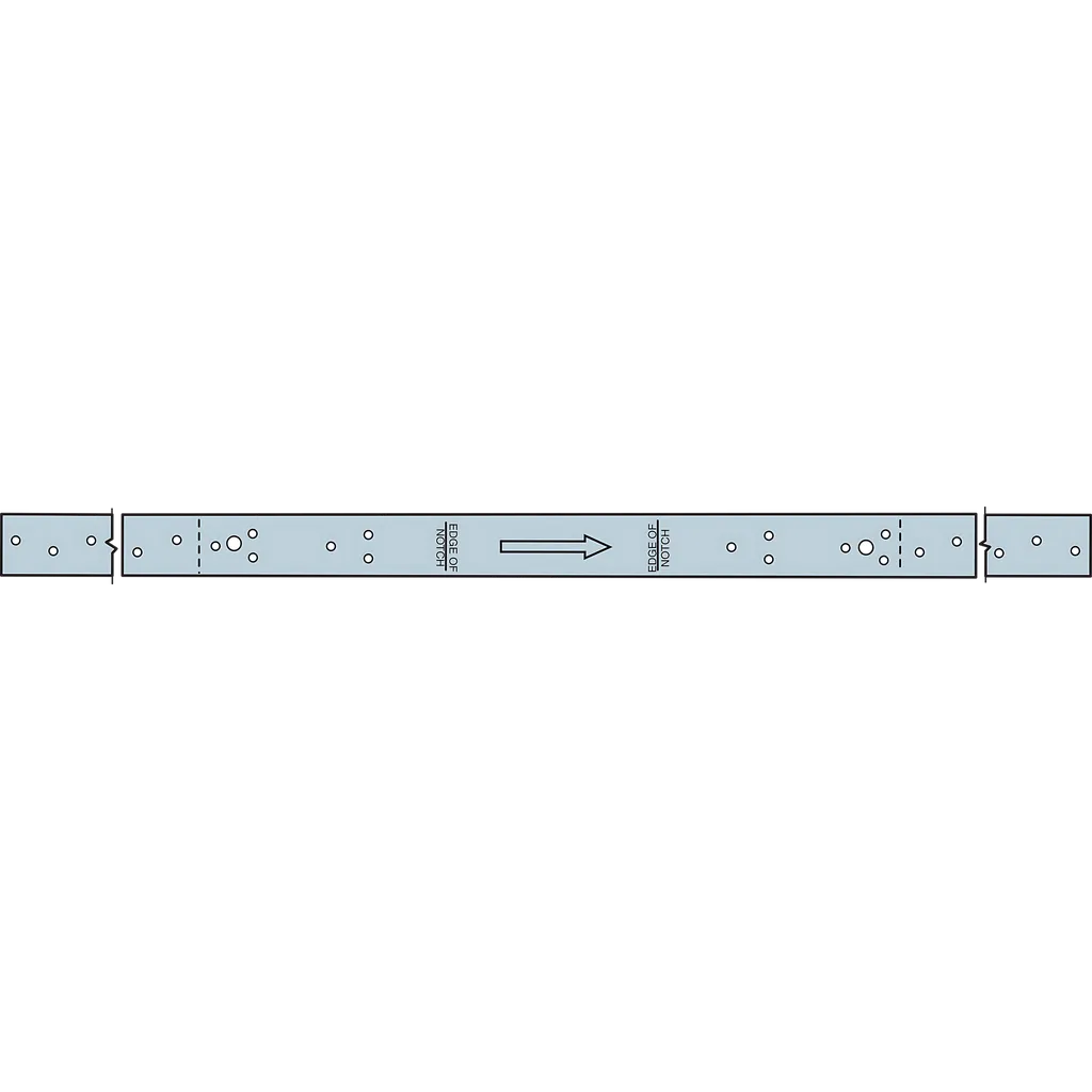 Rps 28-5/16 In. 16-Gauge Galvanized Retrofit Strap Tie (Pack Of 25)-RPS28-SP2214-2433