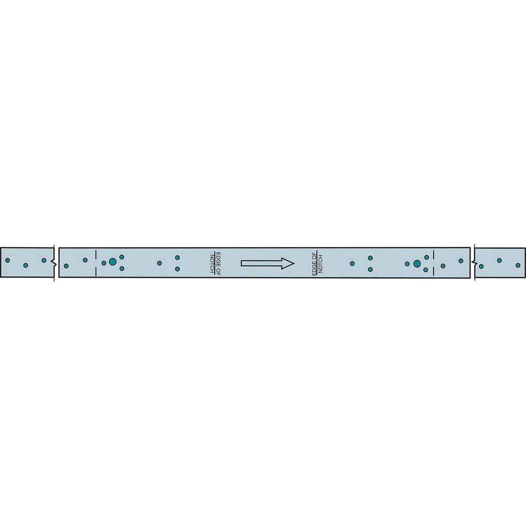 Rps 28-5/16 In. 16-Gauge Zmax® Galvanized Retrofit Strap Tie-RPS28Z-SP5475-5872