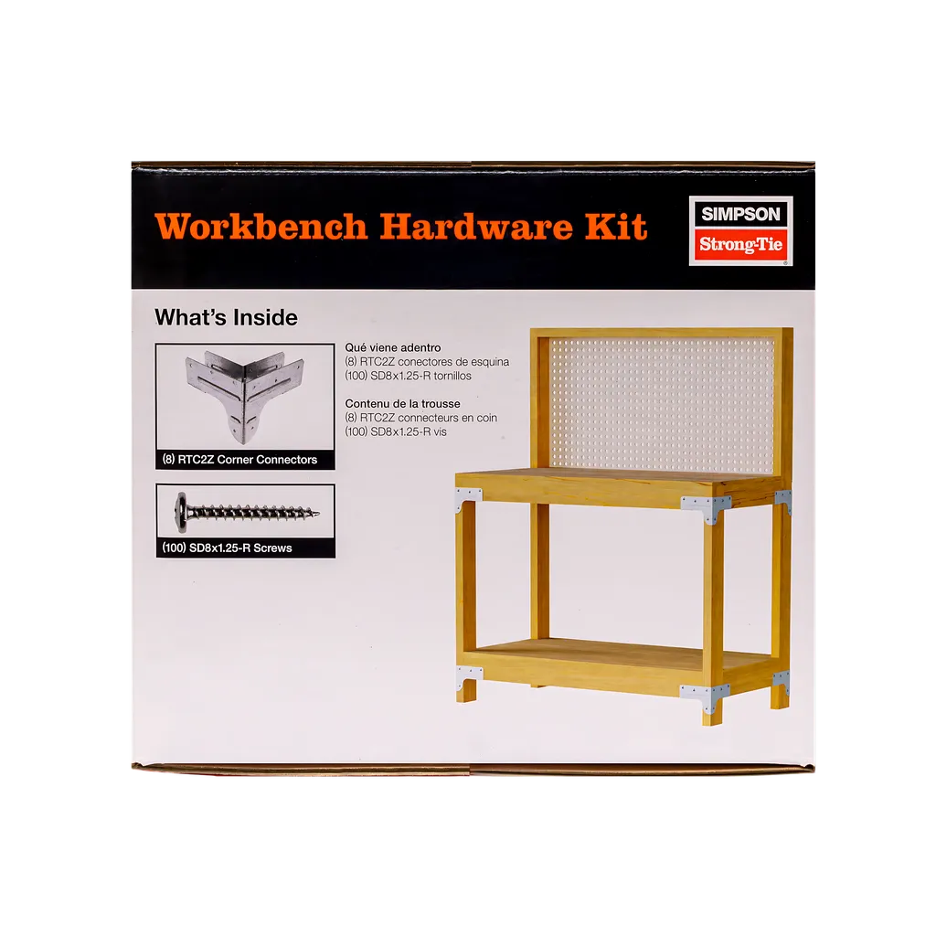 Rtc 18-Gauge Zmax® Galvanized Rigid Tie® Corner Connector For 2X Joist, 2X4 Post (Pack Of 12)-RTC2Z-SP6859-7339