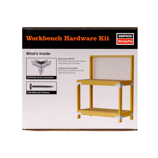 Rtc 18-Gauge Zmax® Galvanized Rigid Tie® Corner Connector For 2X Joist, 2X4 Post (Pack Of 12)-RTC2Z-SP6859-7339