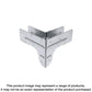 Rtc 14-Gauge Zmax® Galvanized Rigid Tie® Corner For 4X, 4X4 Post-RTC44-SP3728-4027