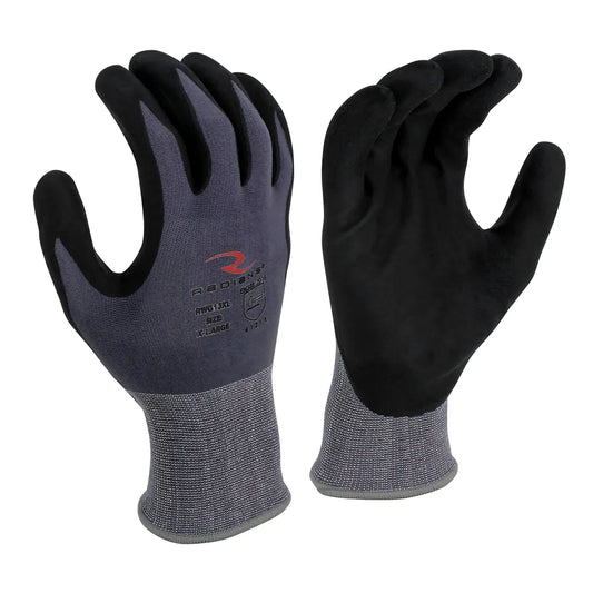 Radians RWG13 Nylon Shell Foam Nitrile Gripper Glove