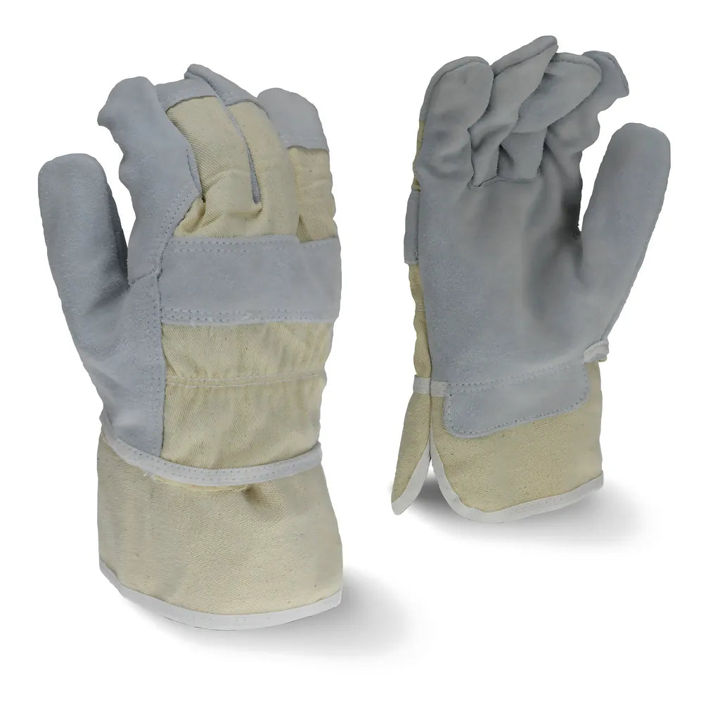 Radians RWG3200W Regular Shoulder Gray Split Cowhide Leather Glove