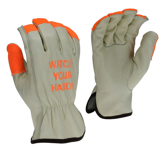 Radians RWG4221HV High Visibility Standard Grain Cowhide Leather Driver