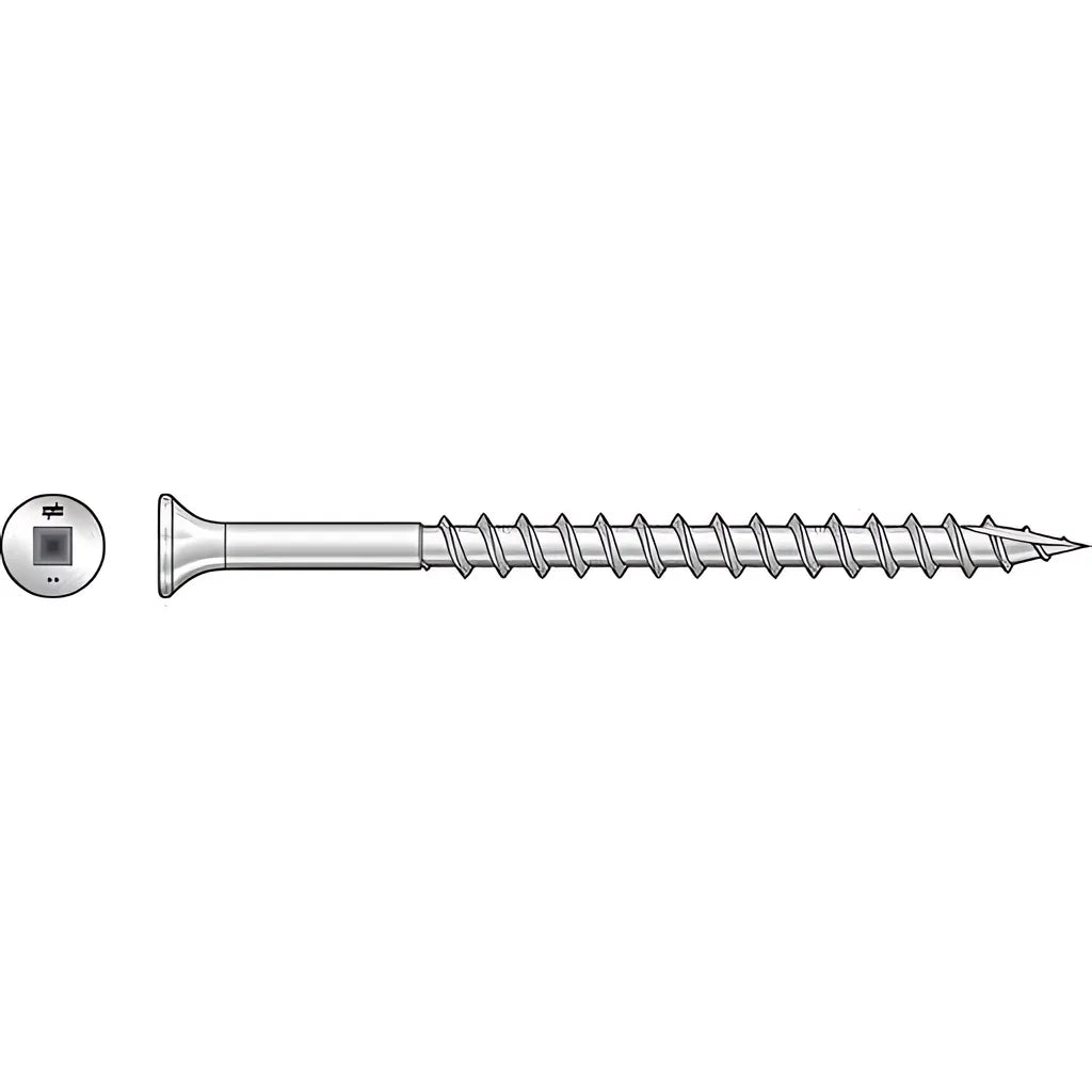 Bugle-Head Wood Screw, Square Drive - #6 X 1 In. #2 Square, Type 305 (100-Qty)-S06100D100-SP3068-3333