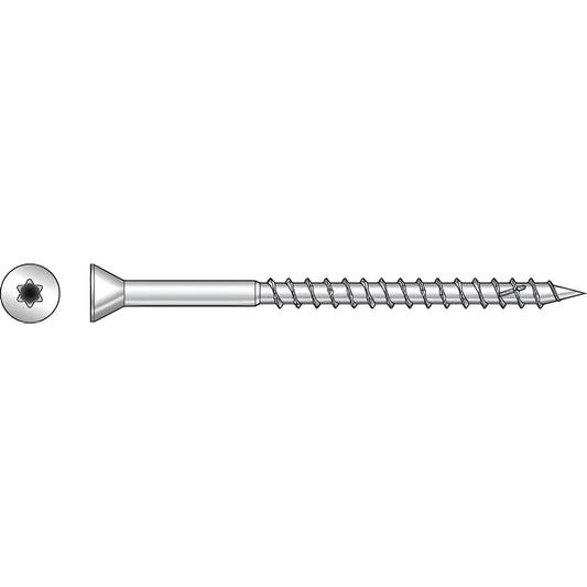 Deck-Drive Dwp Wood Ss Screw - #7 X 1-5/8 In. T-15, Trim Head, Type 305 (135-Qty)-S07162FWP-SP4040-4358