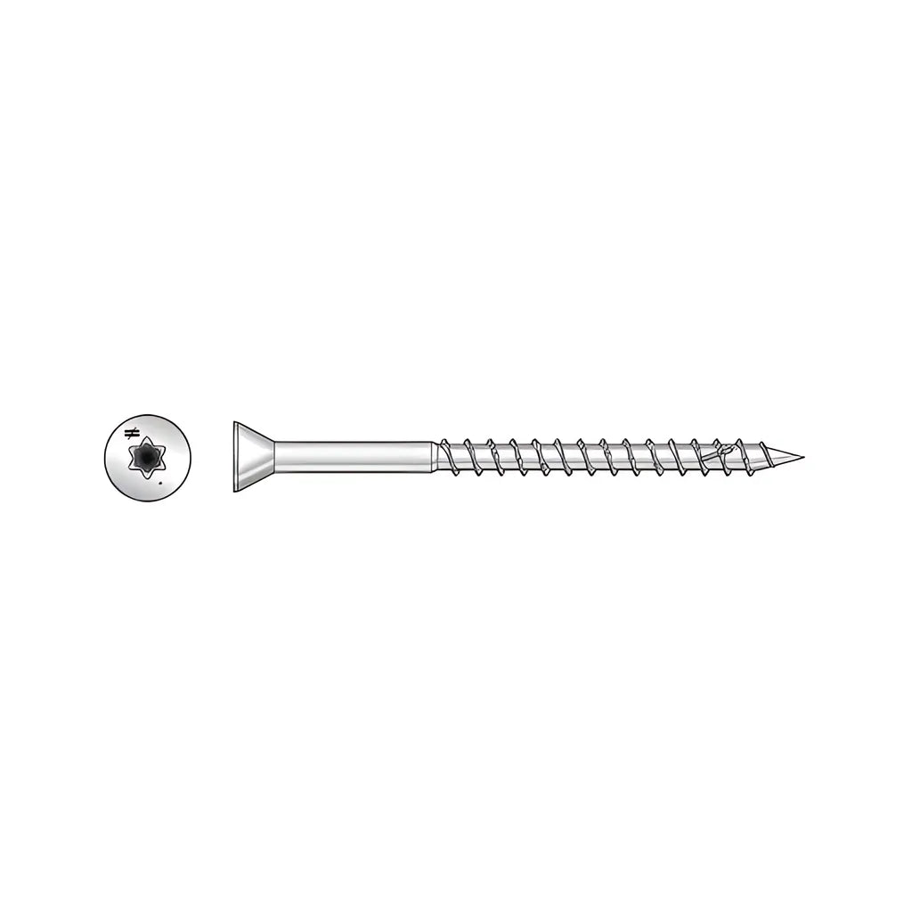 Deck-Drive Dwp Wood Ss Screw - #7 X 1-5/8 In. T-15, Trim Head, Type 305 (1 Lb.) (Pack Of 10)-S07162WP1-SP6033-6460